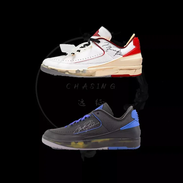 Off-White x Air Jordan AJ2 Low SP 芝加哥配色联名款篮球鞋 货号DJ4375-106