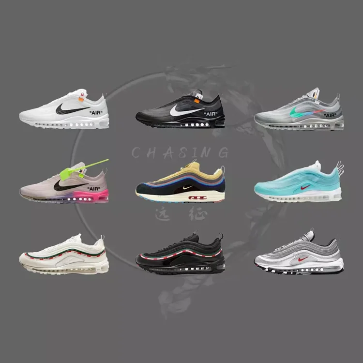 Air Max97 上海限定万花筒灯芯绒圣水跑步鞋运动鞋